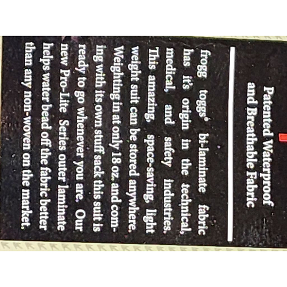 Pro-Lite Rain Suit, Size M/L - Picture 4 of 5